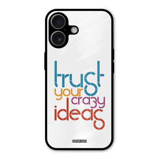 Crazy Idea iPhone 17 Mobile Back Cover - Typography PrintShield Case