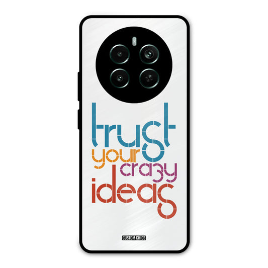 Crazy Idea Realme 12 Plus Mobile Back Cover - Typography PrintShield Case
