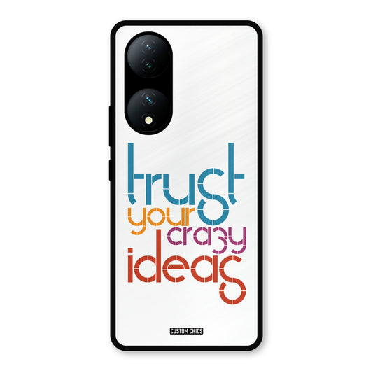 Crazy Idea Vivo Y100 Mobile Back Cover - Typography PrintShield Case