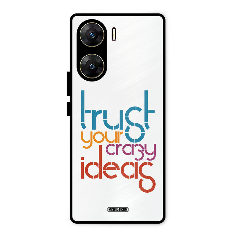 Crazy Idea Vivo V29e Mobile Back Cover - Typography PrintShield Case