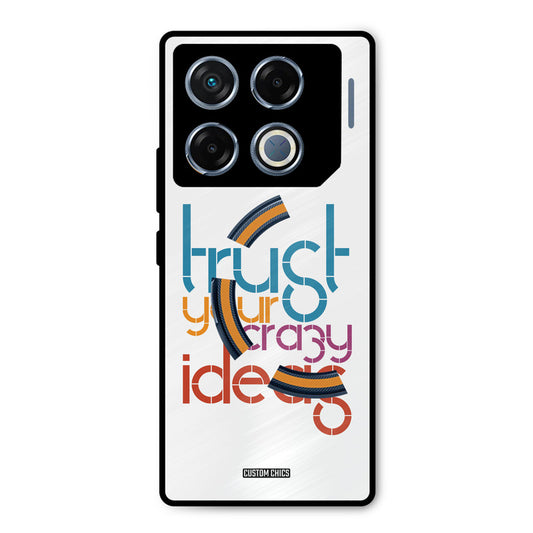Crazy Idea Infinix GT 20 Pro Mobile Back Cover - Typography PrintShield Case
