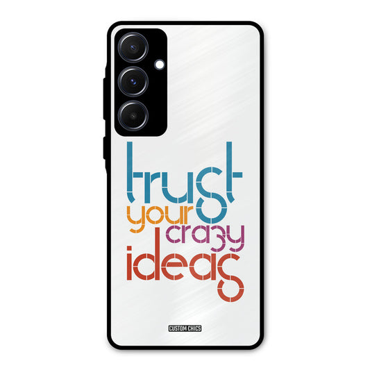 Crazy Idea Samsung Galaxy A55 5G Mobile Back Cover - Typography PrintShield Case