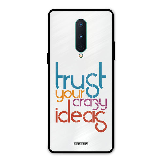 Crazy Idea Oneplus 8 Mobile Back Cover - Typography PrintShield Case