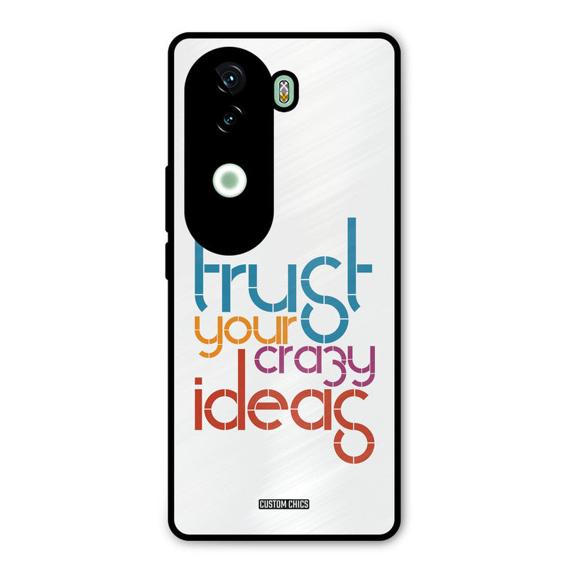 Crazy Idea Vivo V40e Mobile Back Cover - Typography PrintShield Case