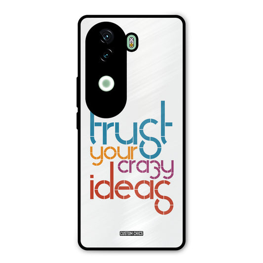 Crazy Idea Vivo V40e Mobile Back Cover - Typography PrintShield Case