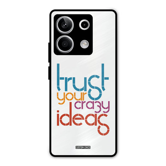 Crazy Idea Redmi Note 13 5G Mobile Back Cover - Typography PrintShield Case
