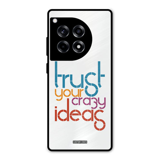 Crazy Idea OnePlus 12R Mobile Back Cover - Typography PrintShield Case