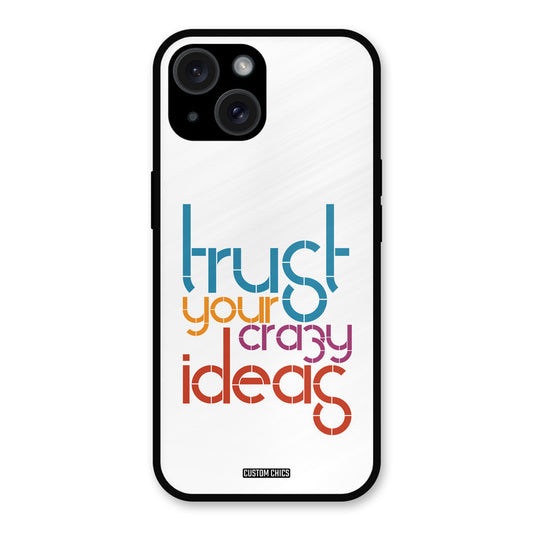 Crazy Idea iPhone 15 Plus Mobile Back Cover - Typography PrintShield Case