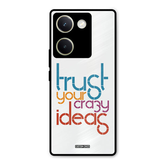 Crazy Idea Vivo Y200 Pro Mobile Back Cover - Typography PrintShield Case