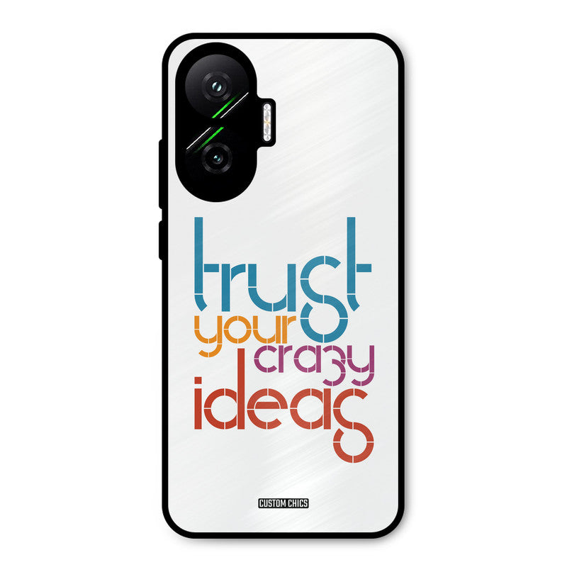 Crazy Idea Poco F7 5G Mobile Back Cover - Typography PrintShield Case