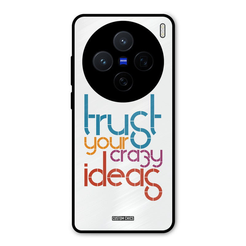 Crazy Idea Vivo X200 Mobile Back Cover - Typography PrintShield Case