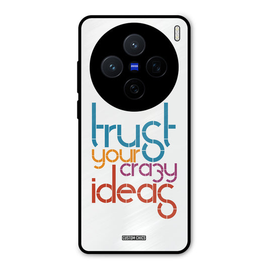 Crazy Idea Vivo X200 Mobile Back Cover - Typography PrintShield Case