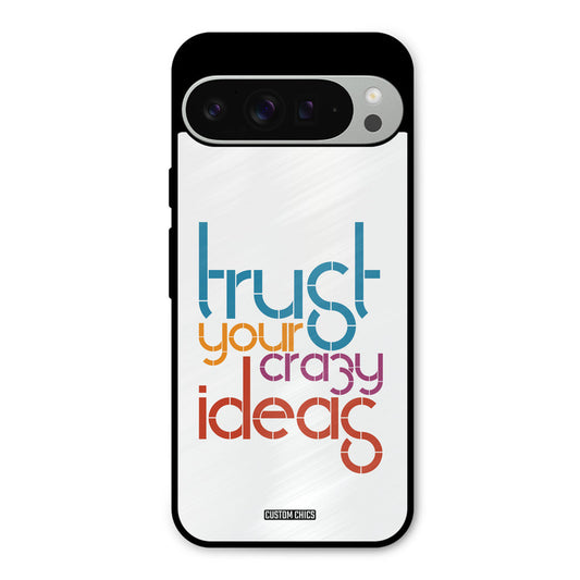 Crazy Idea Google Pixel 9 Pro XL Mobile Back Cover - Typography PrintShield Case