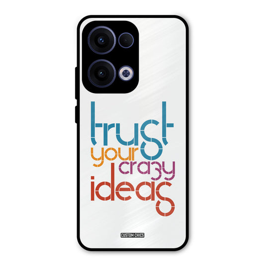Crazy Idea Oppo Reno 13 5G Mobile Back Cover - Typography PrintShield Case
