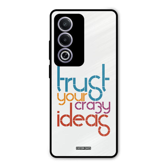 Crazy Idea Oppo K12x Mobile Back Cover - Typography PrintShield Case