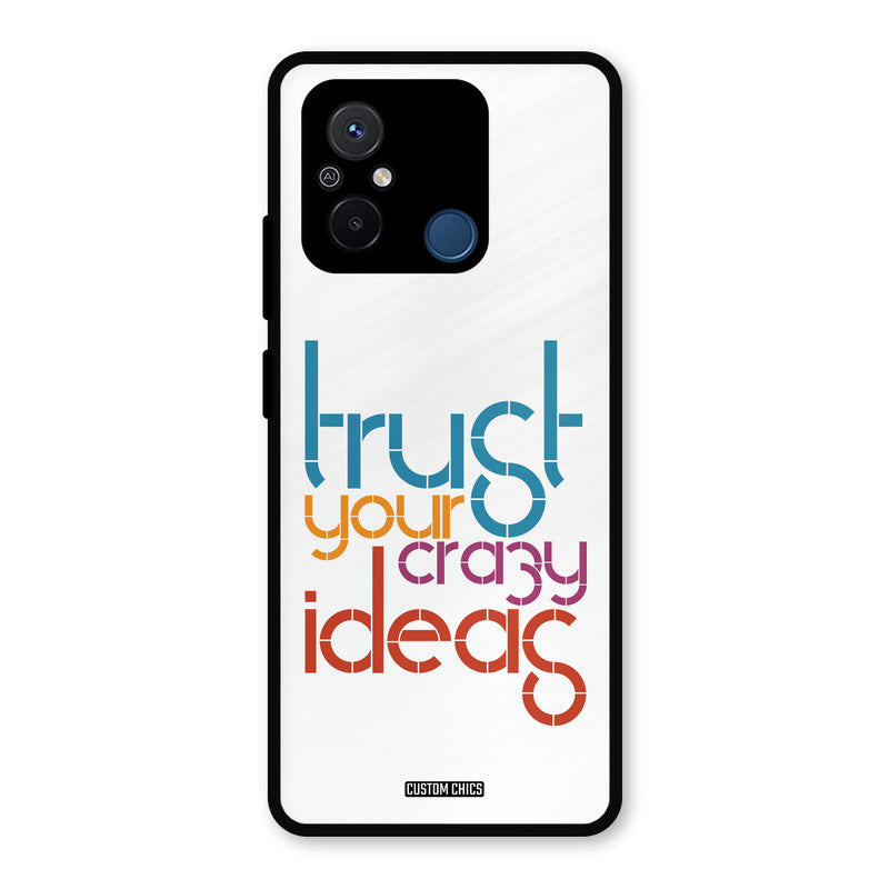 Crazy Idea Redmi 12c Mobile Back Cover - Typography PrintShield Case