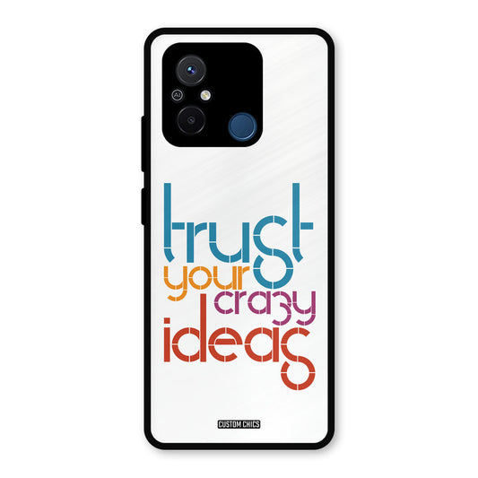 Crazy Idea Redmi 12c Mobile Back Cover - Typography PrintShield Case