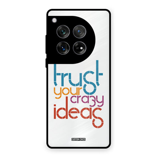 Crazy Idea OnePlus 12 Mobile Back Cover - Typography PrintShield Case