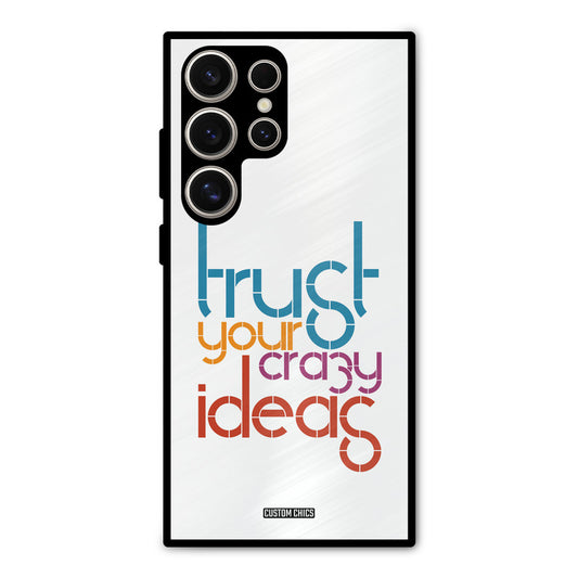 Crazy Idea Samsung Galaxy S24 Ultra Mobile Back Cover - Typography PrintShield Case