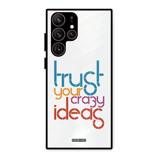 Crazy Idea Samsung Galaxy S22 Ultra Mobile Back Cover - Typography PrintShield Case