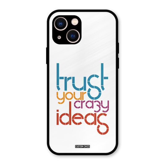 Crazy Idea iPhone 13 Mobile Back Cover - Typography PrintShield Case