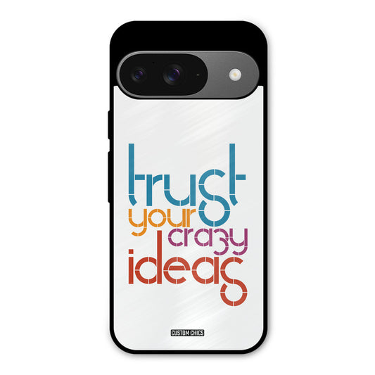Crazy Idea Google Pixel 9 Mobile Back Cover - Typography PrintShield Case