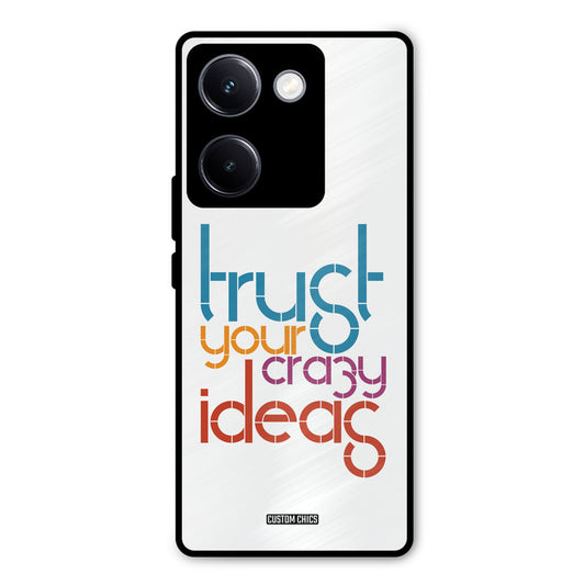 Crazy Idea Vivo Y300 Plus Mobile Back Cover - Typography PrintShield Case