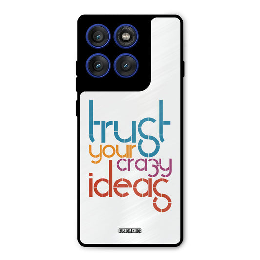 Crazy Idea Motorola Edge 60 Pro Mobile Back Cover - Typography PrintShield Case