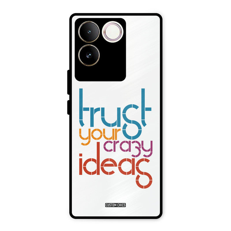 Crazy Idea Vivo T2 Pro Mobile Back Cover - Typography PrintShield Case