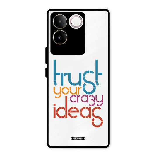 Crazy Idea Vivo T2 Pro Mobile Back Cover - Typography PrintShield Case