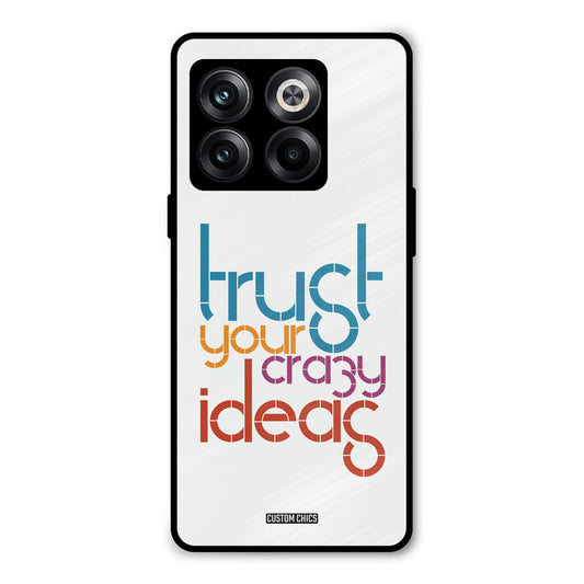 Crazy Idea Oneplus 10T Mobile Back Cover - Typography PrintShield Case