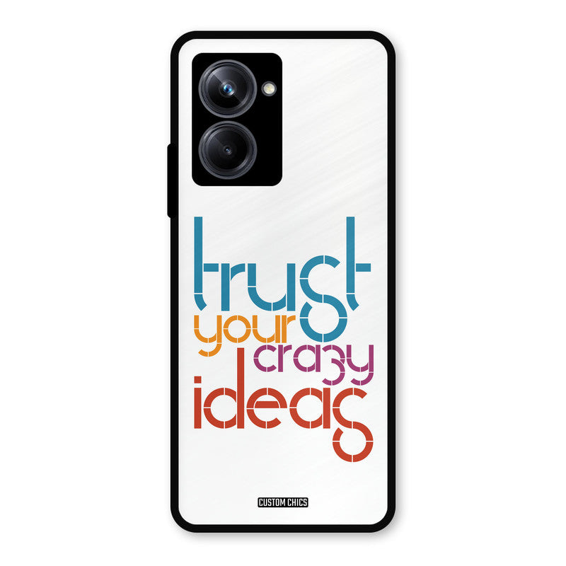 Crazy Idea Realme 10 Pro Mobile Back Cover - Typography PrintShield Case