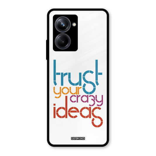 Crazy Idea Realme 10 Pro Mobile Back Cover - Typography PrintShield Case
