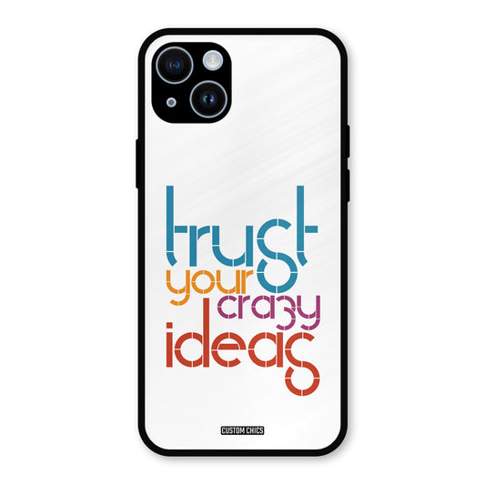 Crazy Idea iPhone 14 Mobile Back Cover - Typography PrintShield Case