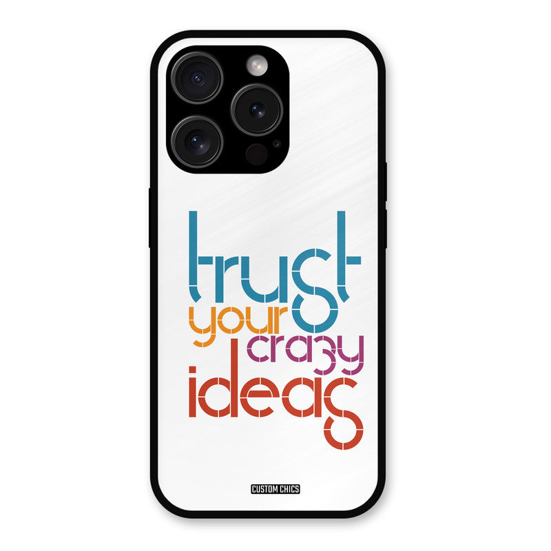 Crazy Idea iPhone 15 Pro Max Mobile Back Cover - Typography PrintShield Case
