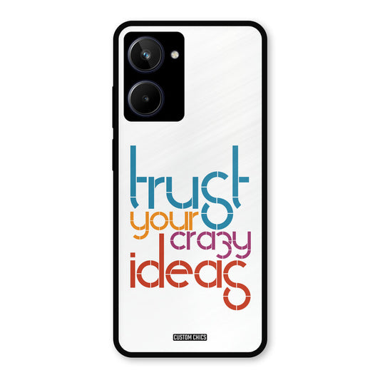 Crazy Idea Realme 10 Mobile Back Cover - Typography PrintShield Case