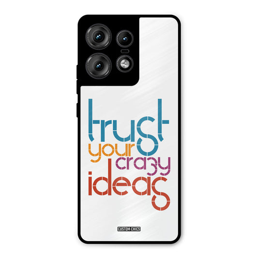 Crazy Idea Motorola Edge 50 Pro Mobile Back Cover - Typography PrintShield Case