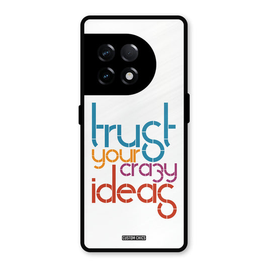 Crazy Idea OnePlus 11R Mobile Back Cover - Typography PrintShield Case