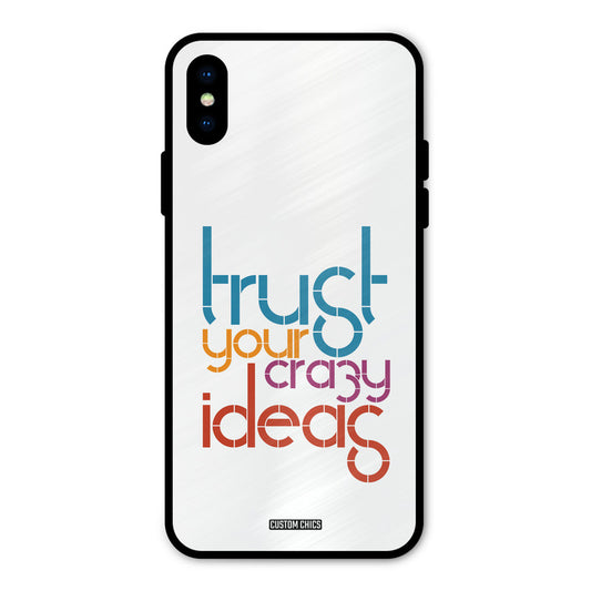 Crazy Idea iPhone X Mobile Back Cover - Typography PrintShield Case
