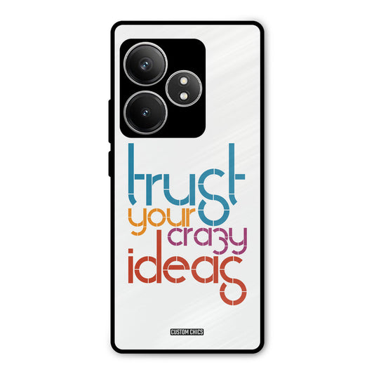 Crazy Idea Realme GT 6T Mobile Back Cover - Typography PrintShield Case
