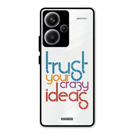 Crazy Idea Redmi Note 13 Pro Plus Mobile Back Cover - Typography PrintShield Case