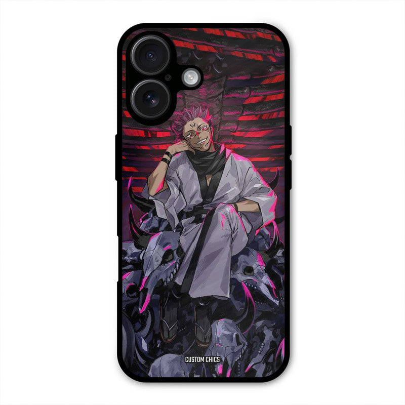 Curse King iPhone 16 Plus Mobile Back Cover - Anime PrintShield Case