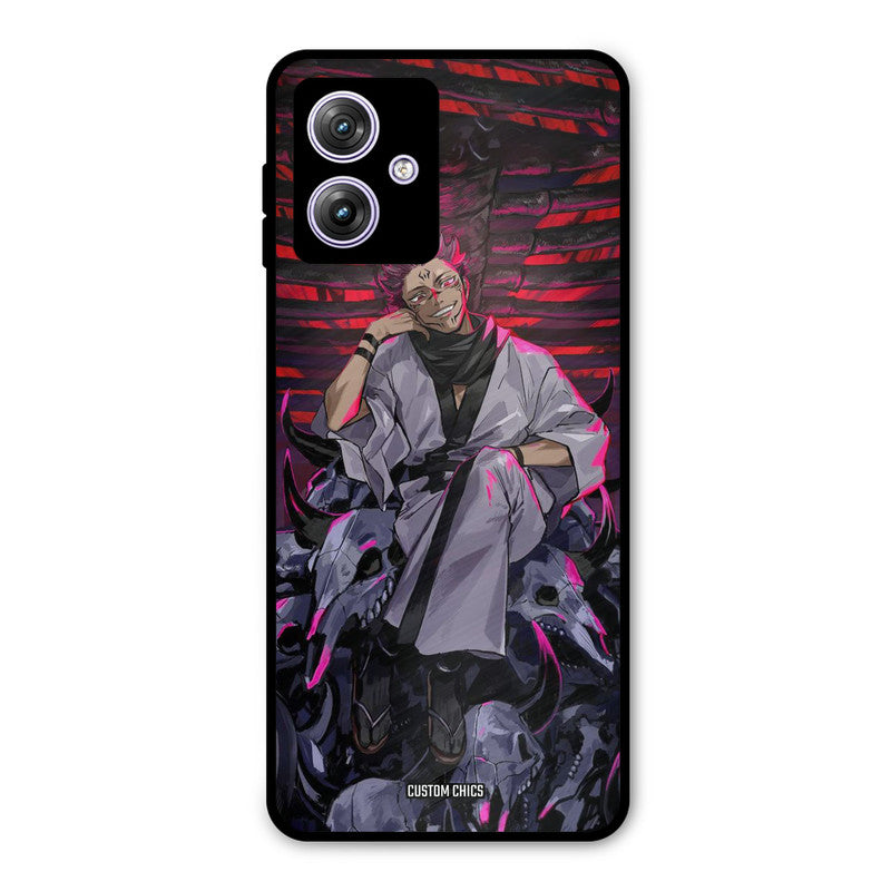 Curse King Moto G54 Mobile Back Cover - Anime PrintShield Case