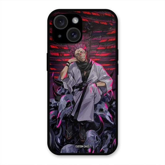 Curse King iPhone 15 Plus Mobile Back Cover - Anime PrintShield Case