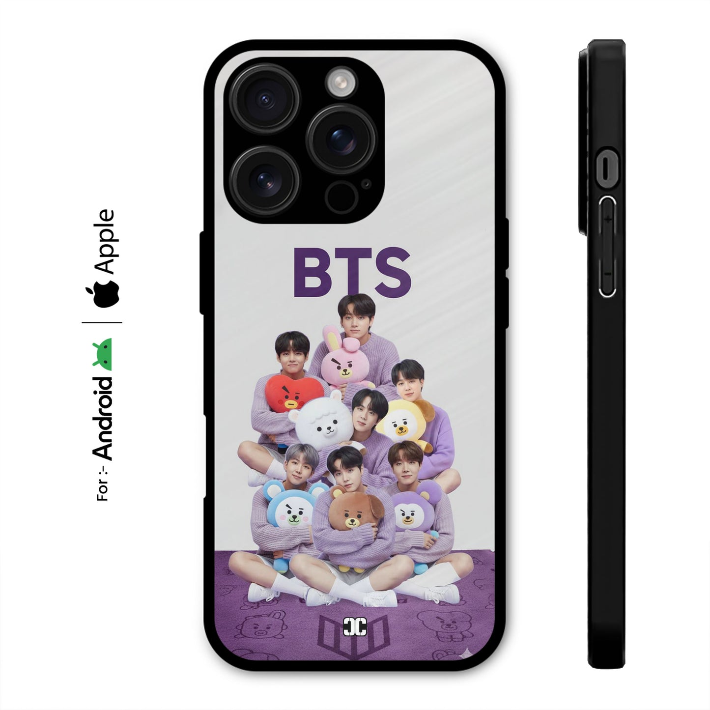 Cute BTS With Teddy Case – Premium PrintShield Mobile Cover