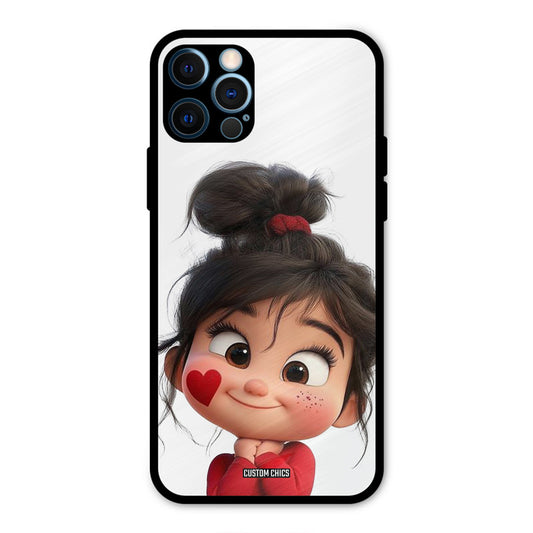 Cute Baby Girl iPhone 12 Pro Max Mobile Back Cover - Cute PrintShield Case