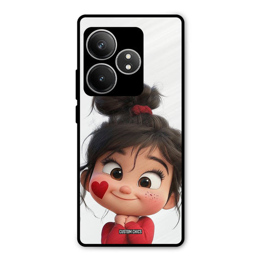 Cute Baby Girl Realme GT 6T Mobile Back Cover - Cute PrintShield Case
