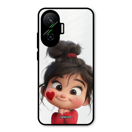 Cute Baby Girl Poco F7 5G Mobile Back Cover - Cute PrintShield Case