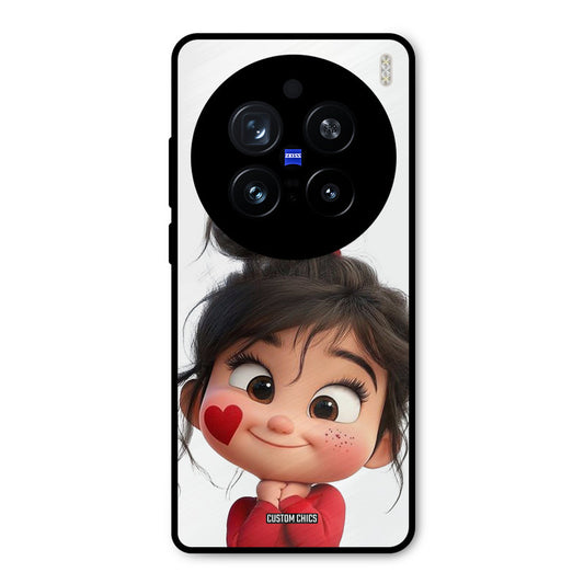 Cute Baby Girl Vivo X200 Pro Mobile Back Cover - Cute PrintShield Case