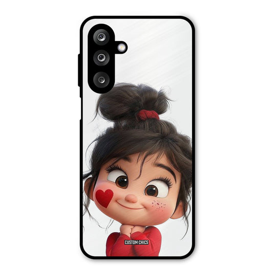 Cute Baby Girl Samsung Galaxy M36 Mobile Back Cover - Cute PrintShield Case